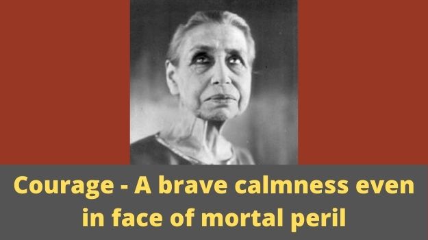 What is Courage? The Ability to Be Calm in the Face of Danger – Mother Mirra (5/6)