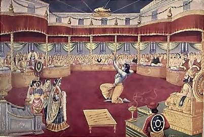 Abbreviated Story of the Mahabharata - Svayamvara of Draupadi (Courtesy: Mahabharata in Hindi by Gita Press)