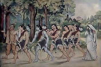 Mahabharata Summary - Pandavas and Draupadi are exiled to the forest.