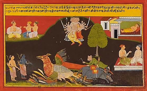 Ramayana Short Summary – Demon Ravana abducts Sita and Rama and Lakshmana set out in search for her.