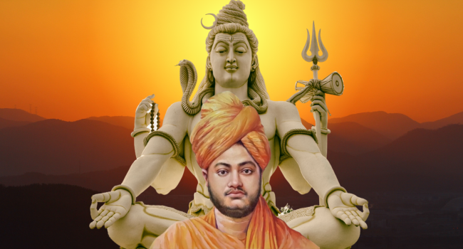 Vision of Swami Vivekananda Being Shiva